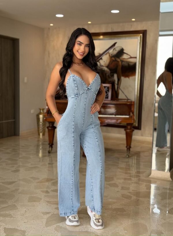 ENTERIZO PANTALON RIGIDO AZUL