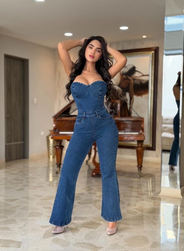 ENTERIZO PANTALON STRECH AZUL