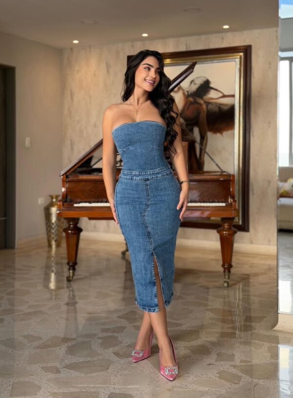 Vestido Stretch Azul